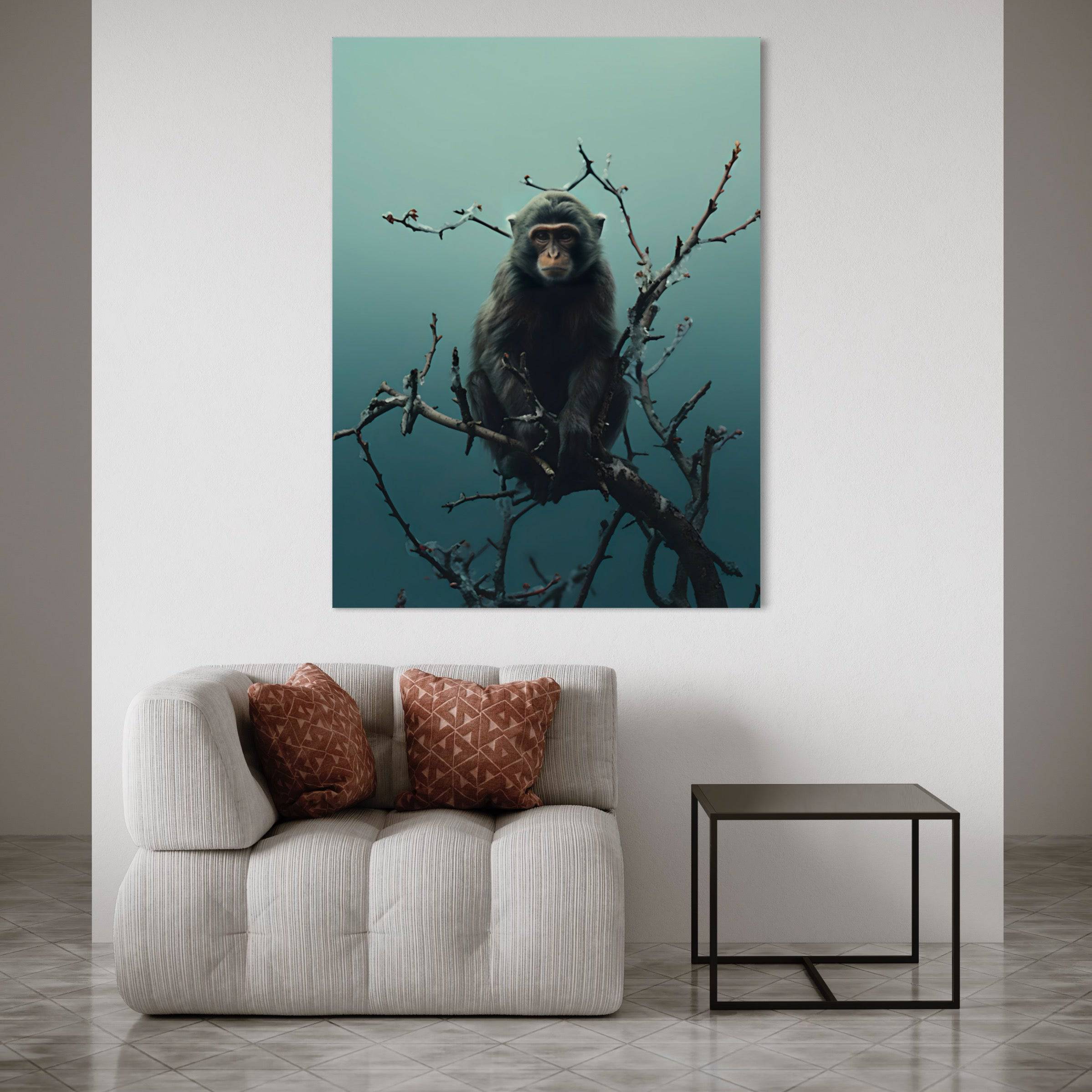 Tableau Singe sur la Canopée - Espace Déco - Fabulartz.fr