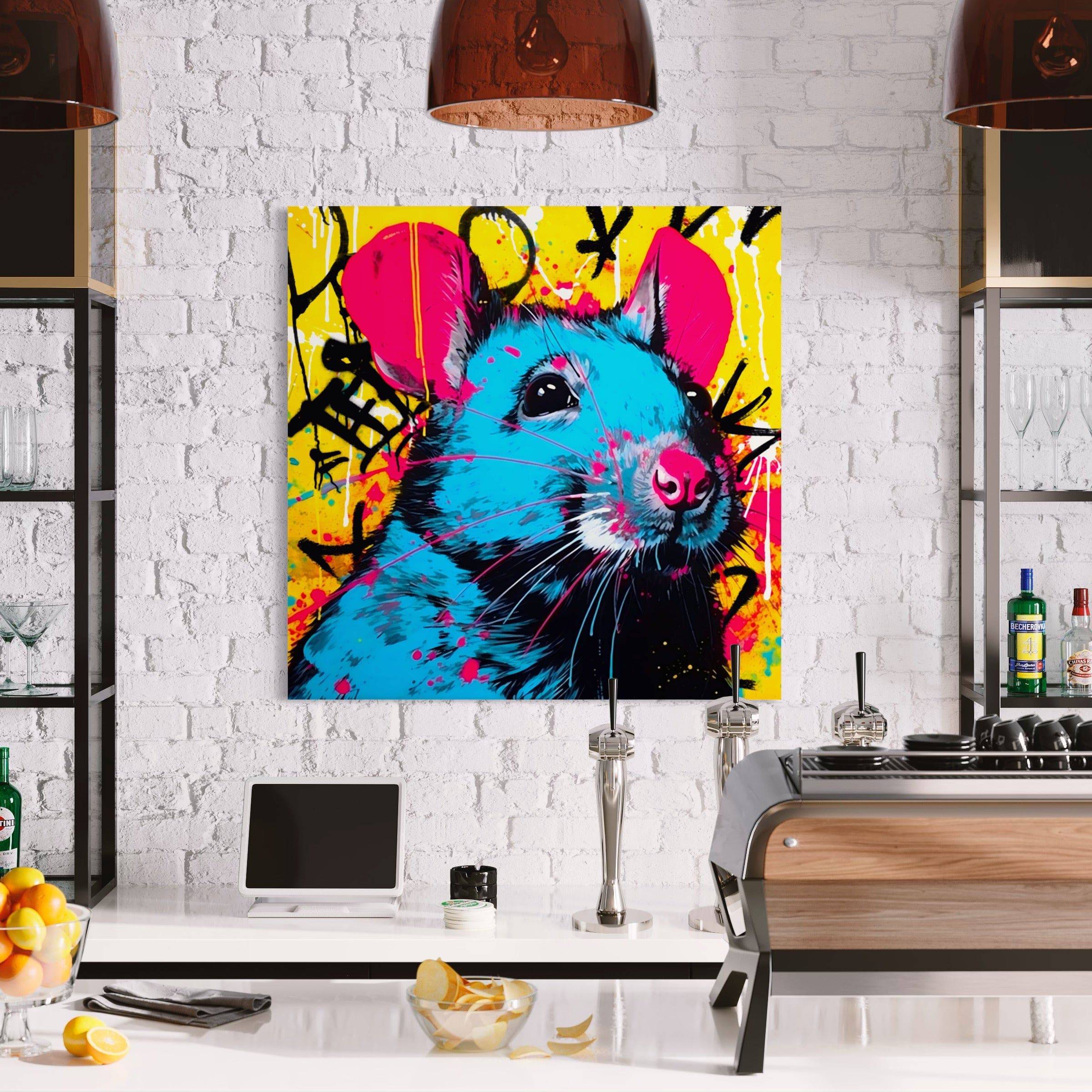 Tableau Souris Pop Art - Coloré - Déco - Moderne & Design - Fabulartz.fr