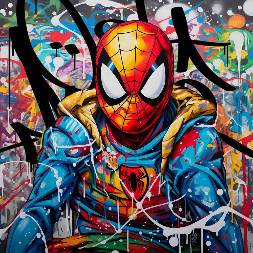 Tableau Spiderman - Pop art - Décoration Murale