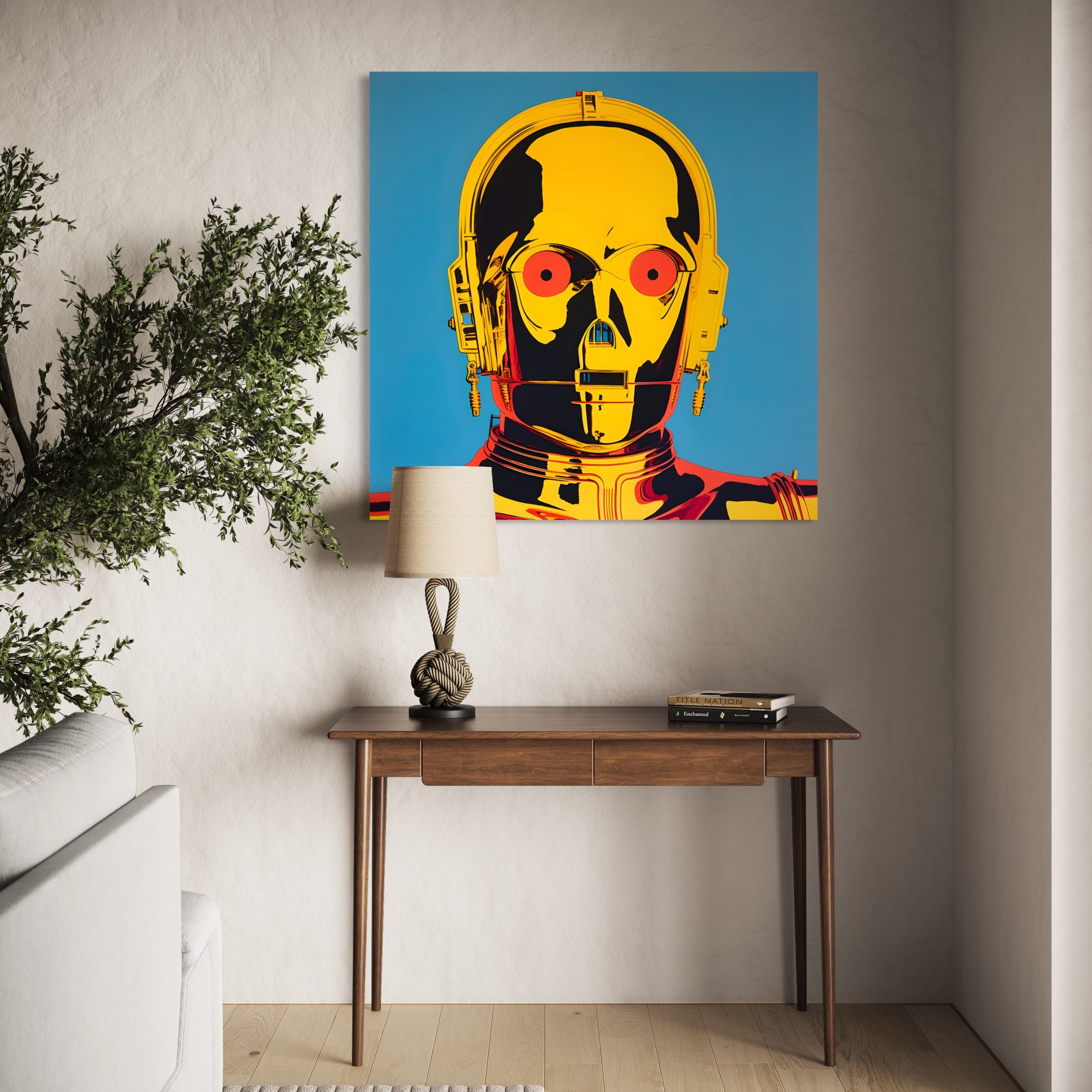 Tableau Star Wars - C-3PO Pop Art - Décoration Murale Design - Fabulartz.fr