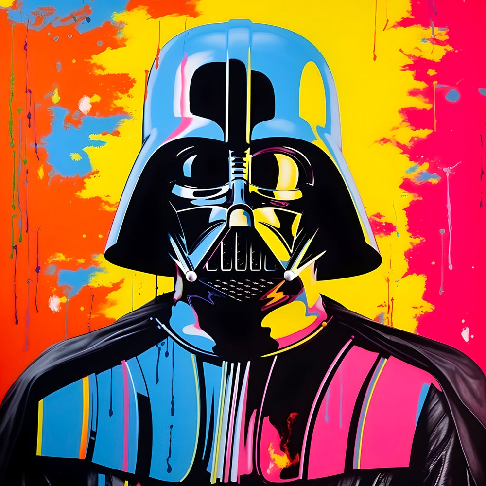 Tableau Star Wars - Dark Vador Art Contemporain - Décoration Murale Colorée - Fabulartz.fr