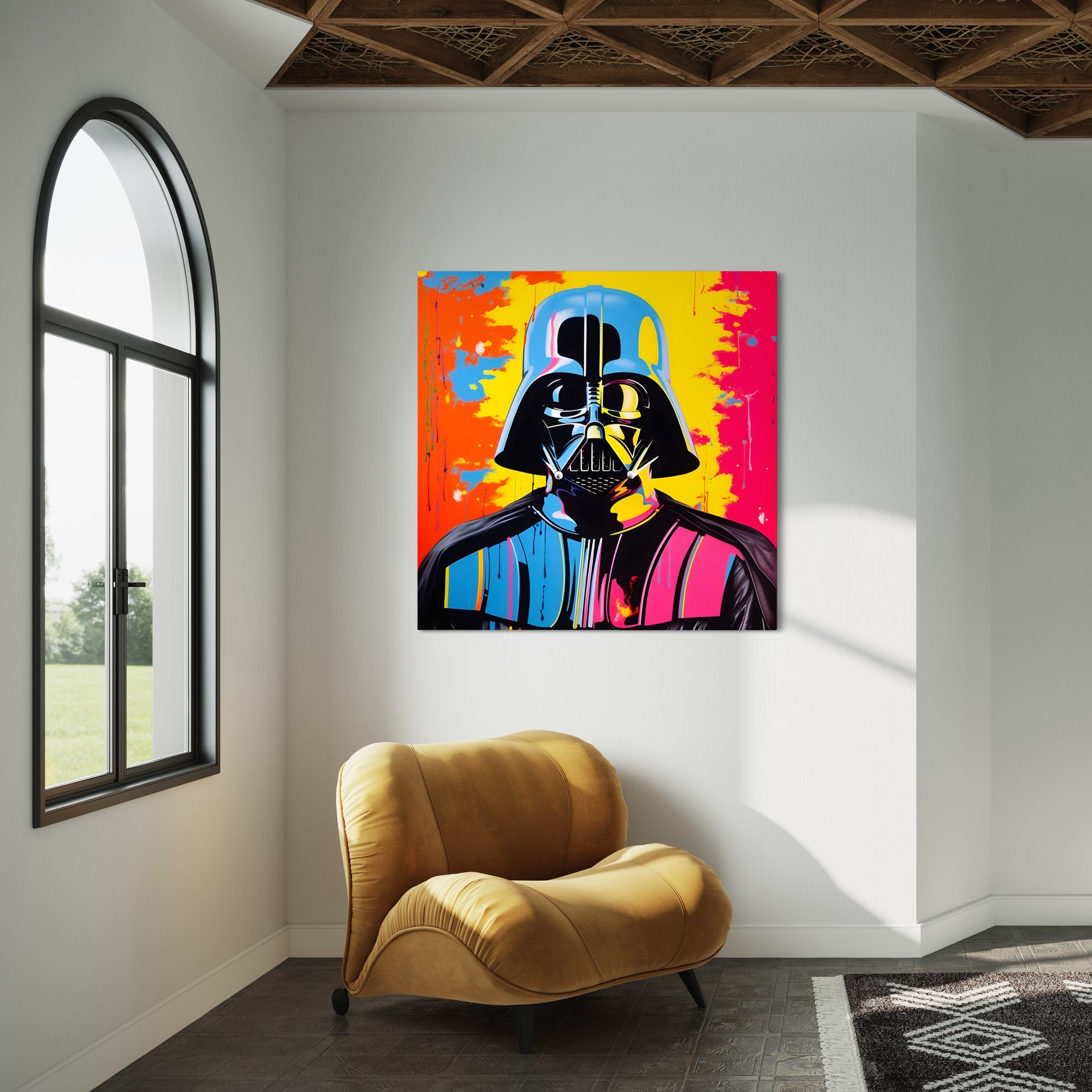 Tableau Star Wars - Dark Vador Art Contemporain - Décoration Murale Colorée - Fabulartz.fr