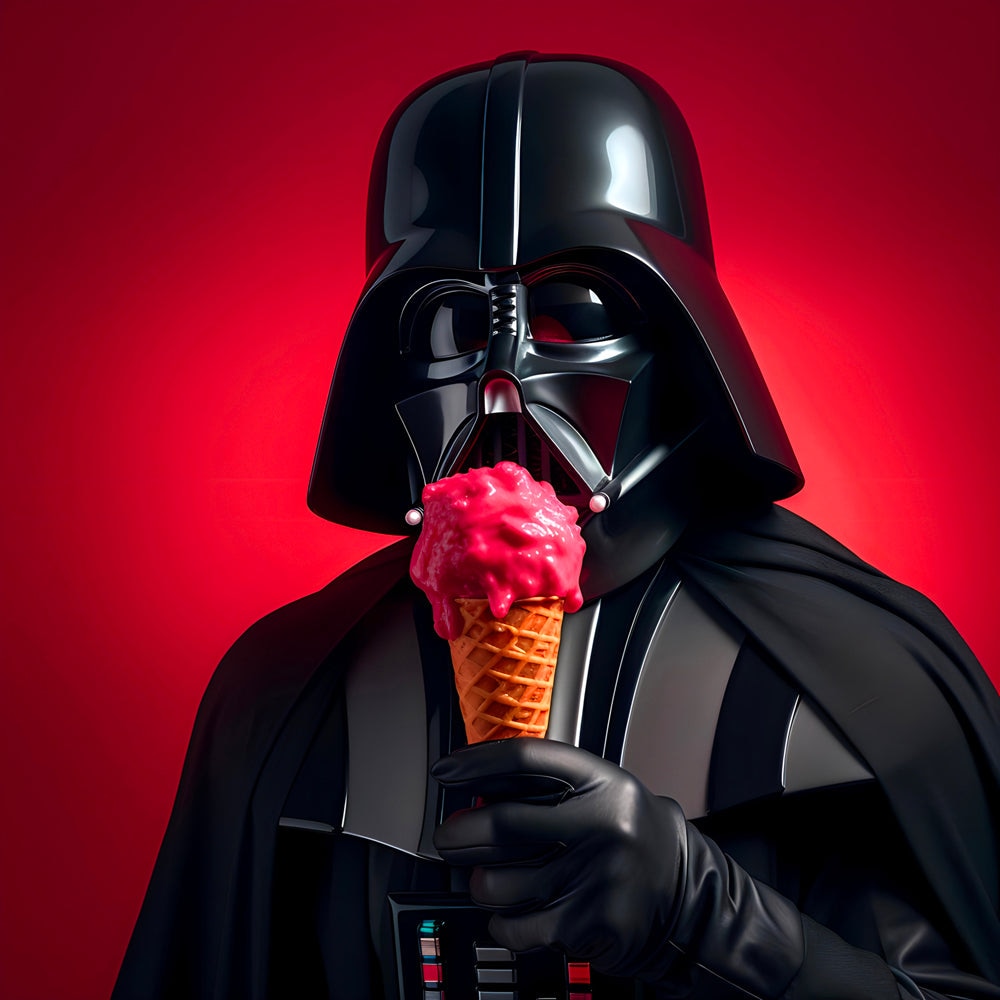 Tableau Star Wars - Dark Vador avec Glace - Décoration Murale Design - Fabulartz.fr