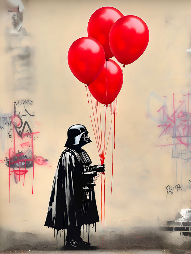Tableau Star Wars - Dark Vador Bansky - Décoration Murale Design - Fabulartz.fr