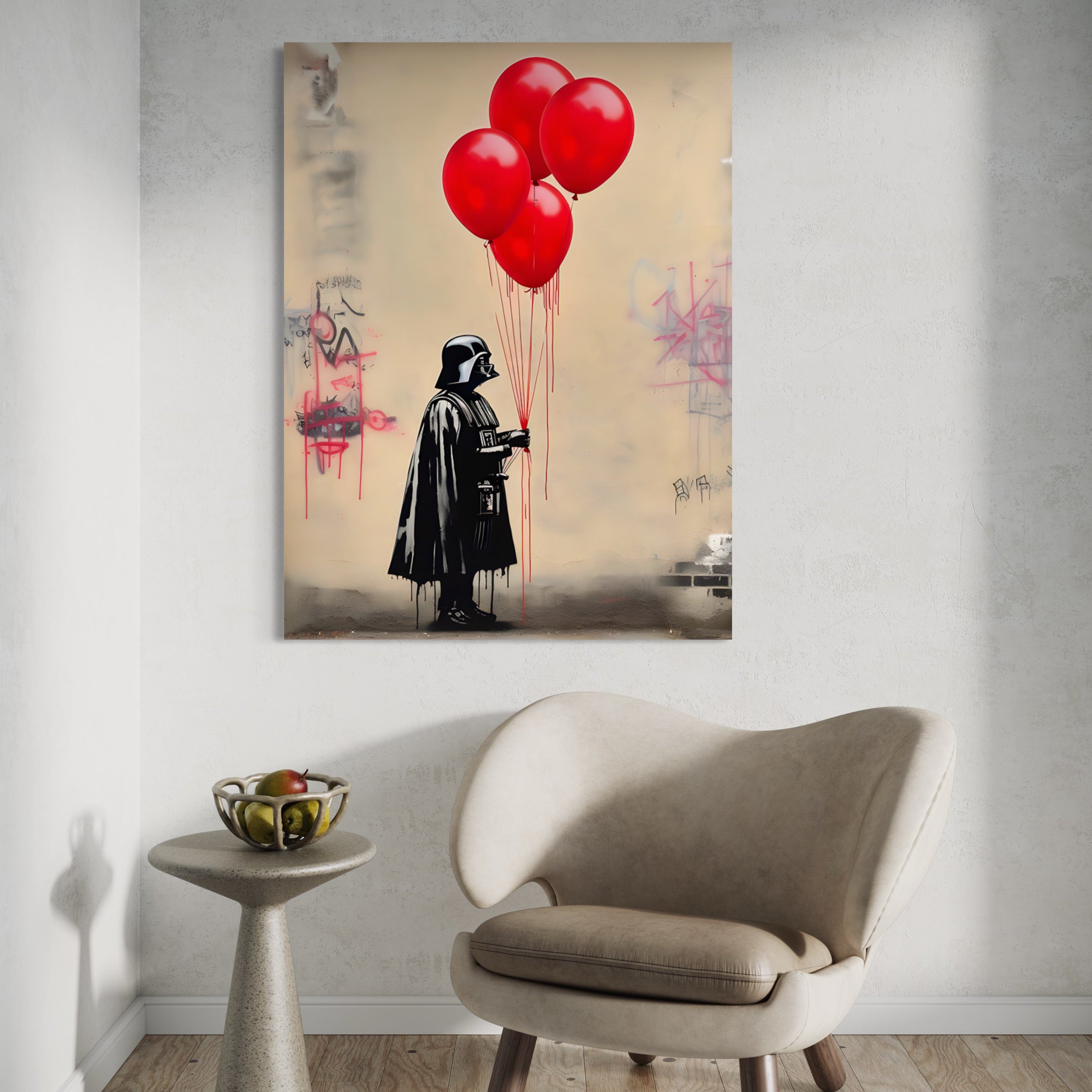 Tableau Star Wars - Dark Vador Bansky - Décoration Murale Design - Fabulartz.fr