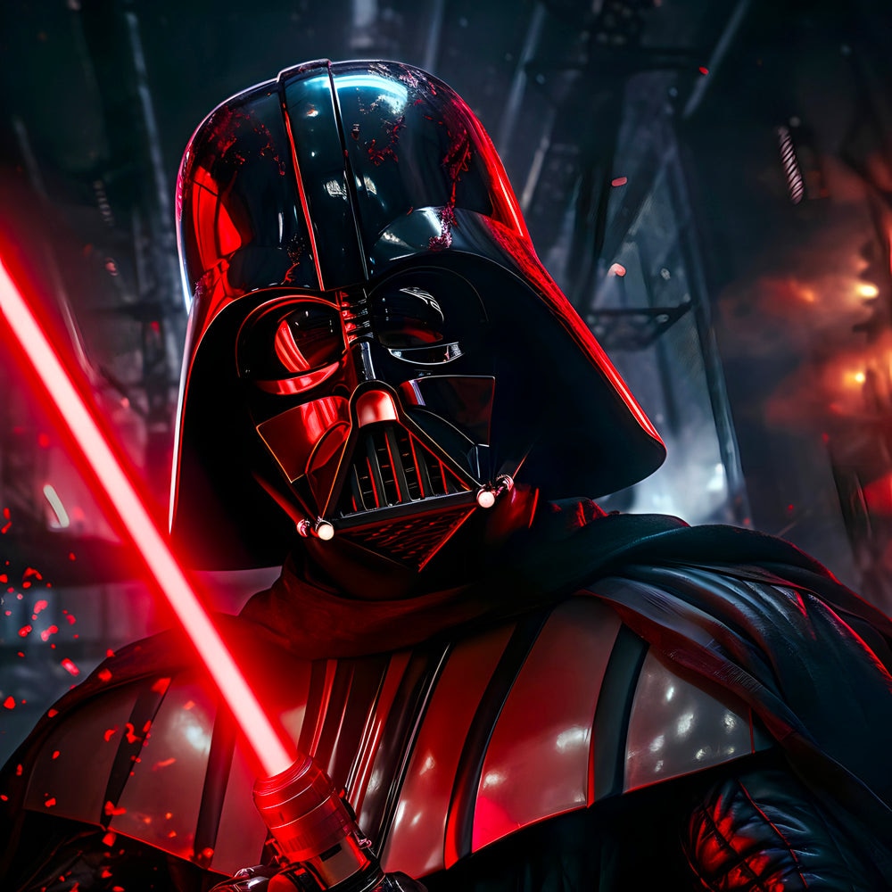 Tableau Star Wars - Dark Vador Sabre Laser - Décoration Murale Design - Fabulartz.fr