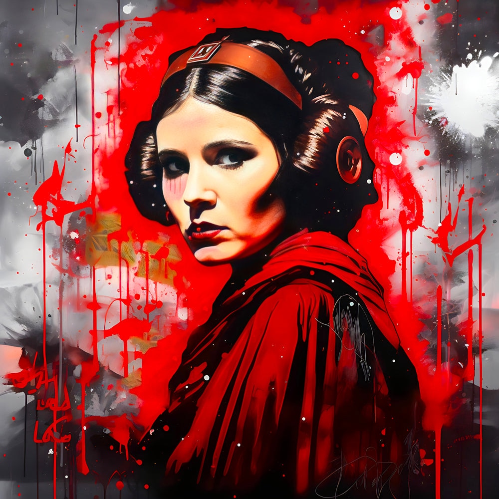 Tableau Star Wars - Princesse Leia - Décoration Murale Artistique - Fabulartz.fr