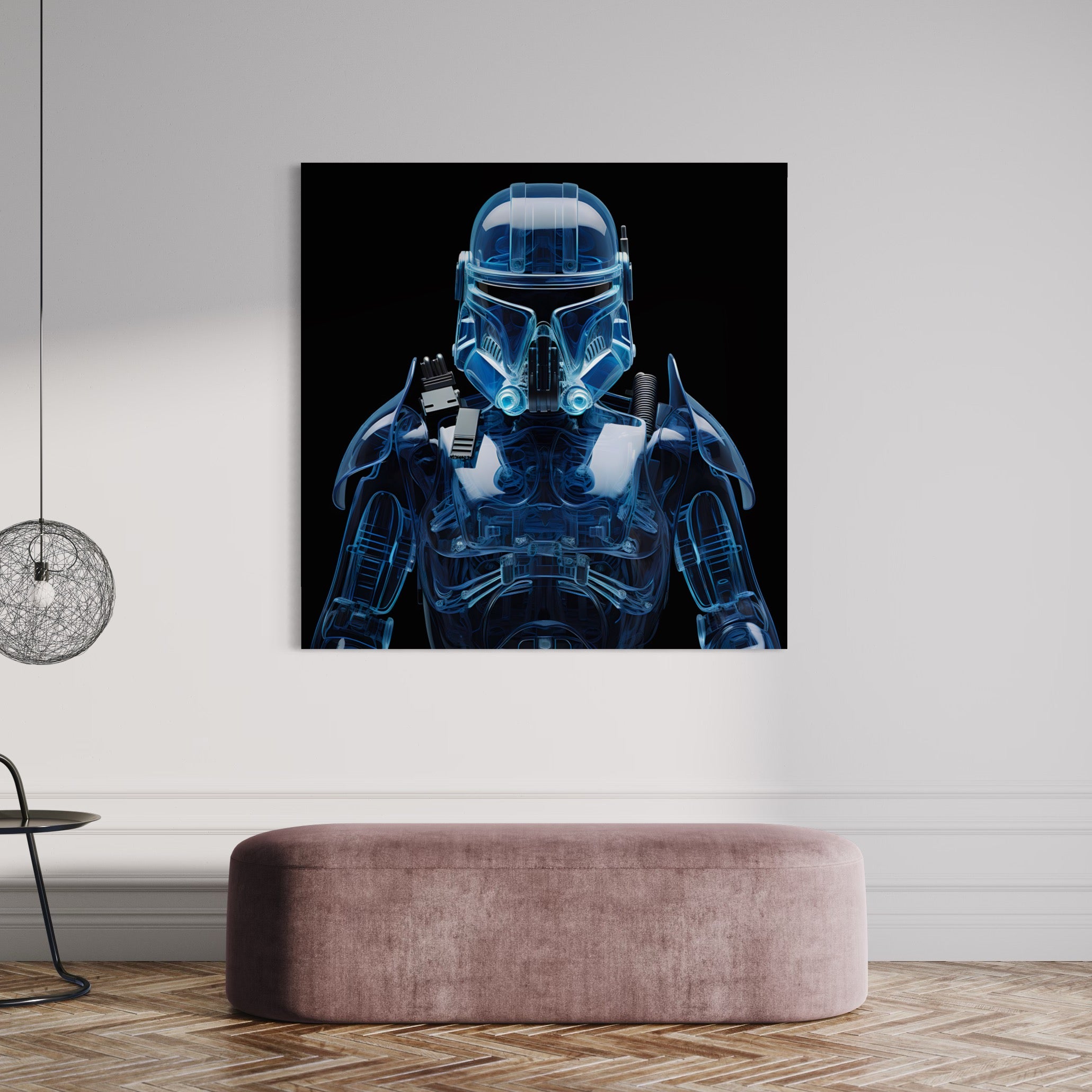 Tableau Star Wars - Stormtrooper Holographique - Décoration Murale Futuriste - Fabulartz.fr