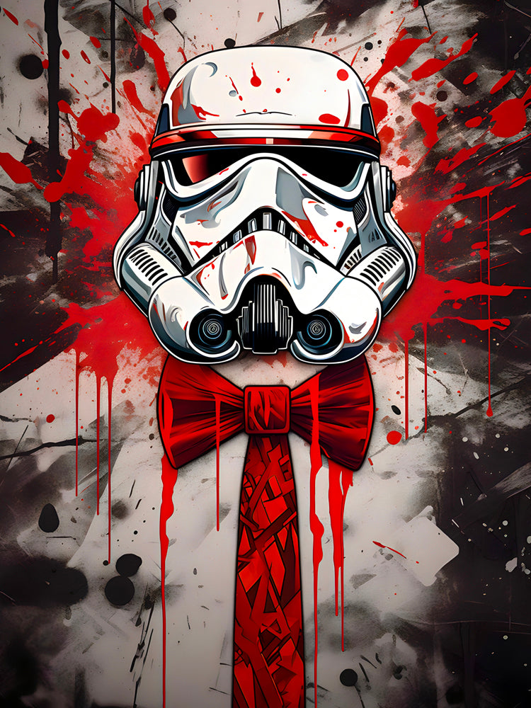 Tableau Star Wars - Stormtrooper Nœud Papillon - Décoration Murale Originale - Fabulartz.fr
