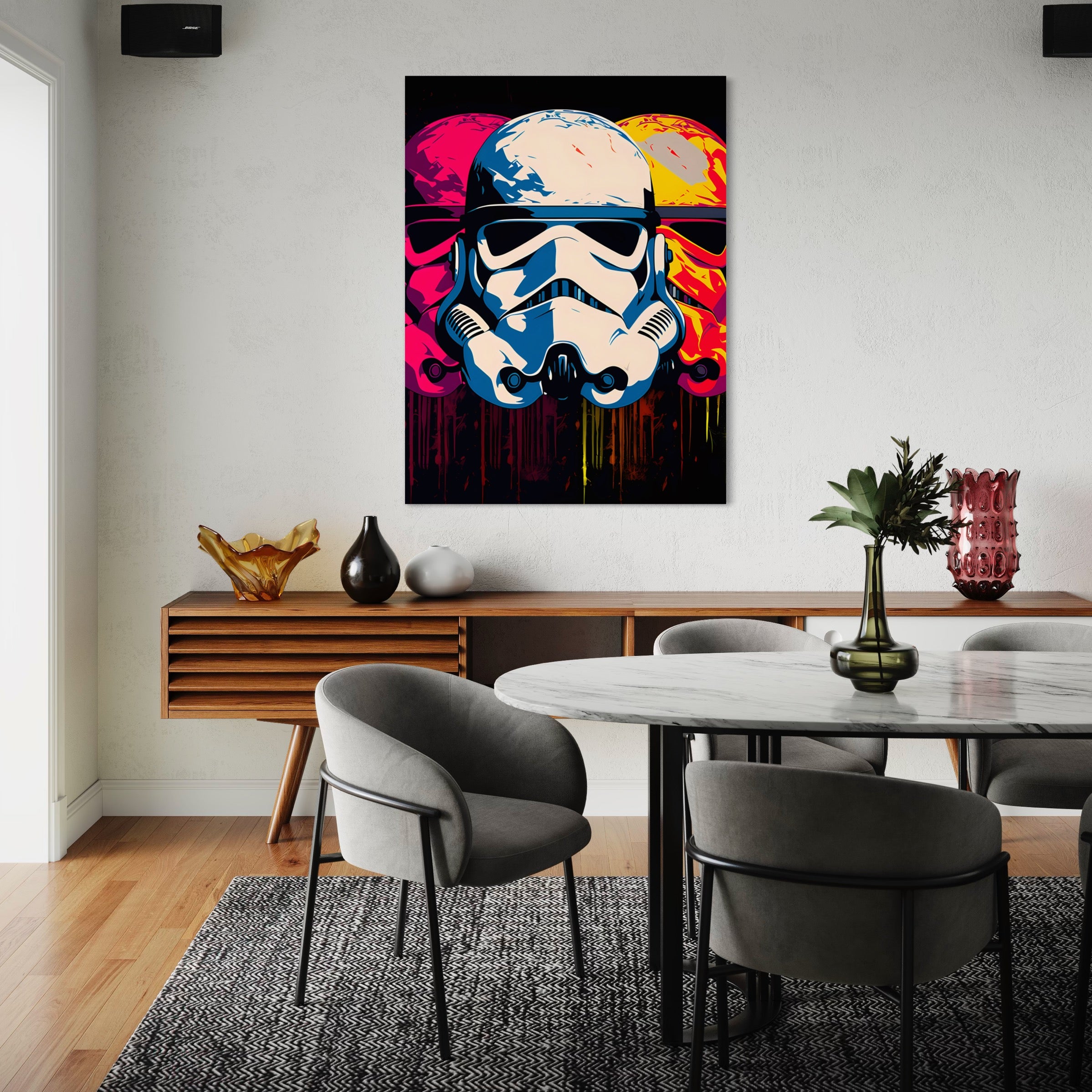 Tableau Star Wars - Stormtrooper Pop Art - Décoration Murale Colorée - Fabulartz.fr