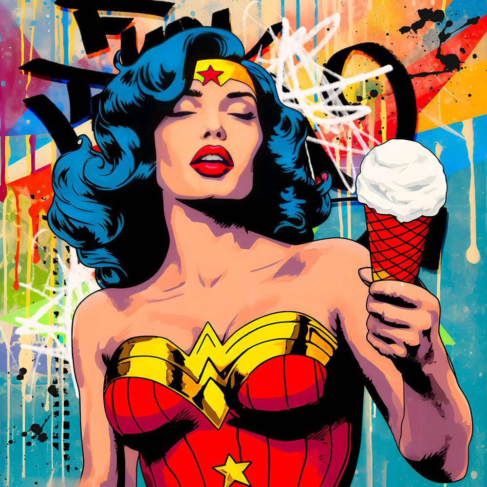Tableau Wonder Woman - Pop - Décoration murale - Fabulartz.fr 
