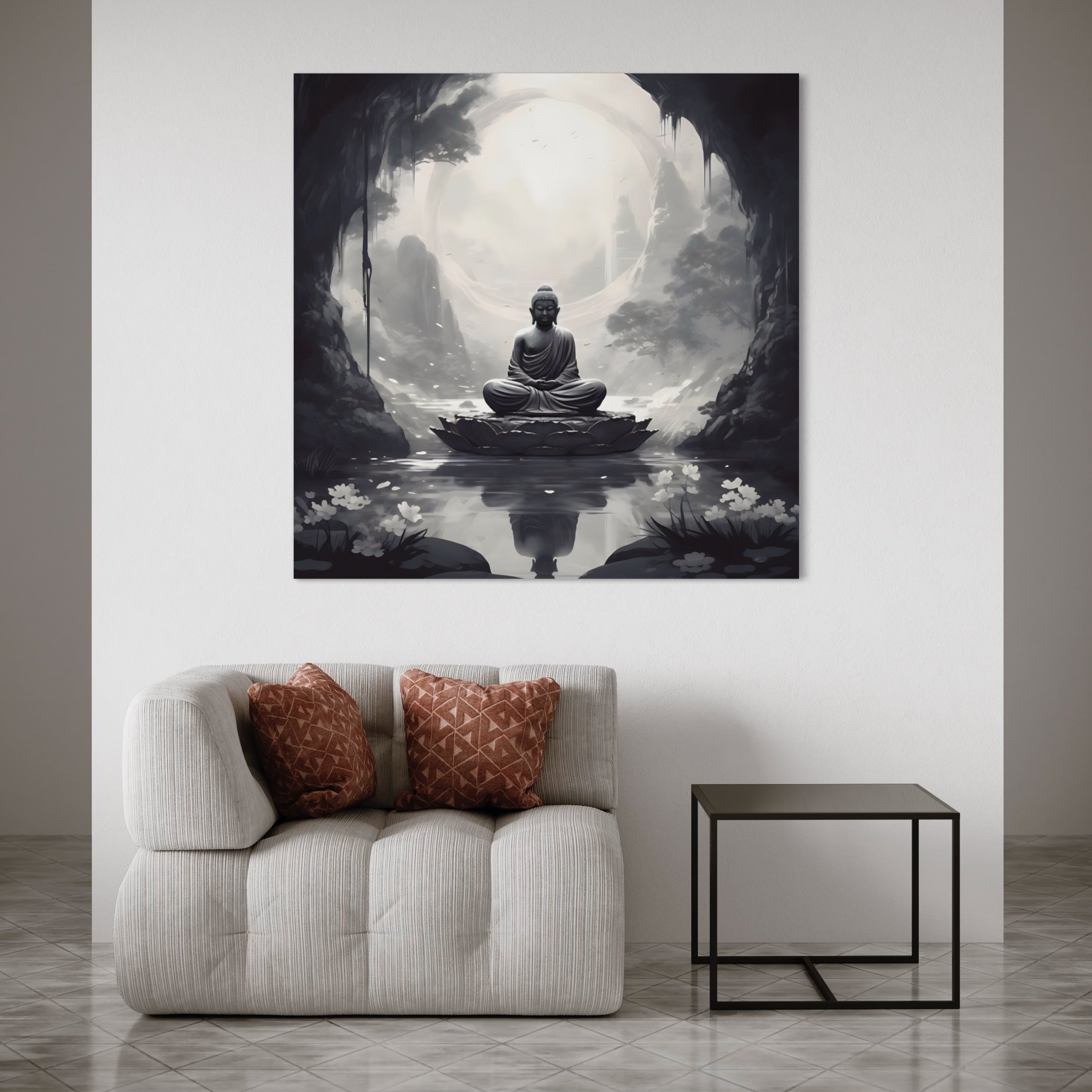 Tableau Zen Bouddha Méditation - Déco Murale Paisible et Inspirante - Fabulartz.fr