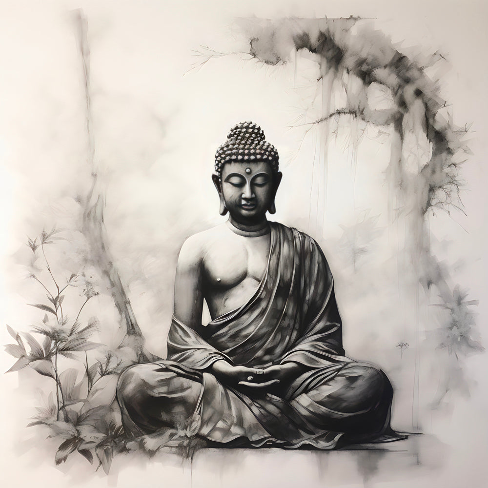 Tableau Zen Bouddha Serein - Harmonie et Paix pour Tout Intérieur - Fabulartz.fr