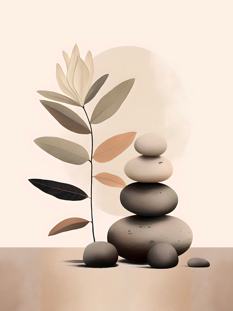 Tableau Zen Équilibre - Simplicité et Feng Shui pour une Déco Murale - Fabulartz.fr