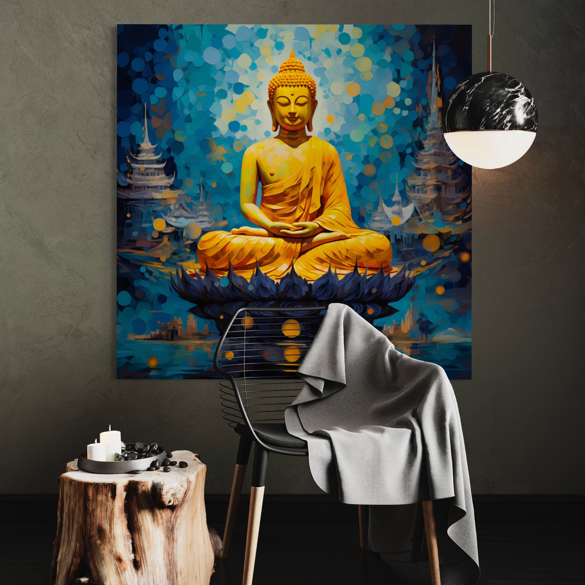 Tableau Zen Méditation de Bouddha - Harmonie & Design Contemporain - Fabulartz.fr