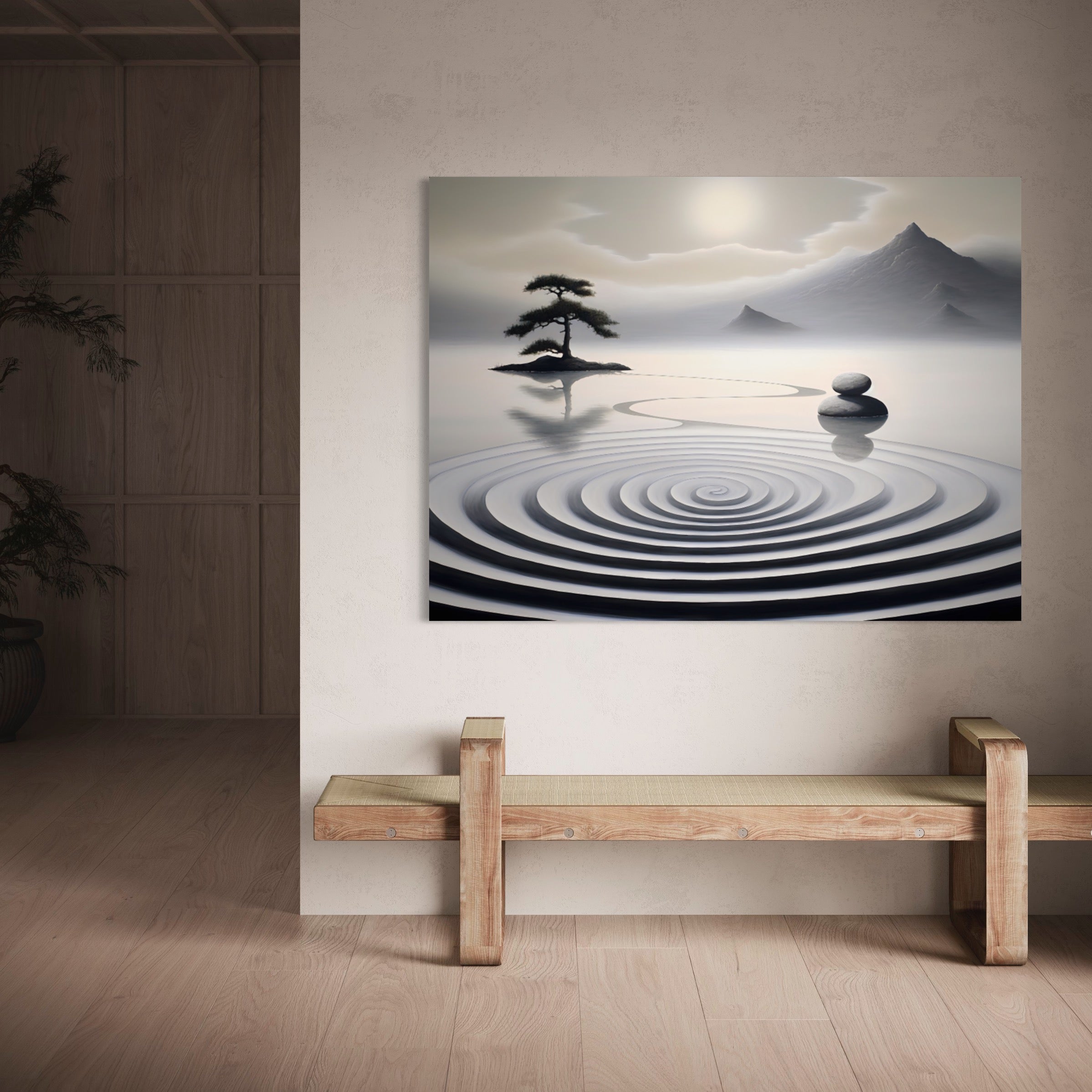 Tableau Zen Paysage Serein - Décoration Murale pour Ambiance Zen - Fabulartz.fr