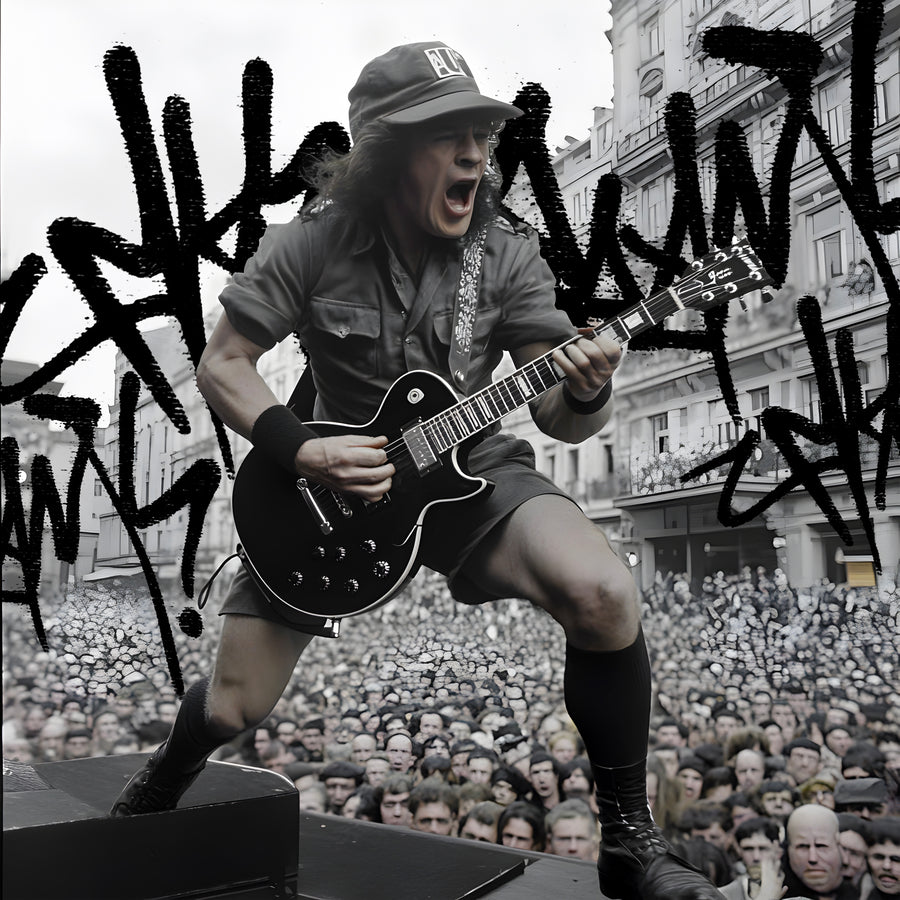 Tableau ACDC Angus Young - Décoration Murale Design