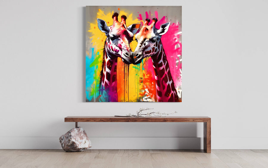 Tableau Pop Art Tender Embrace - Déco Murale Design