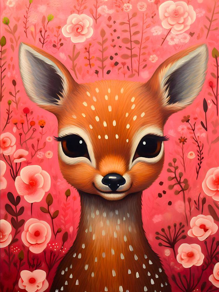 Tendresse du Faon - Tableau Enfant - Fabulartz.fr