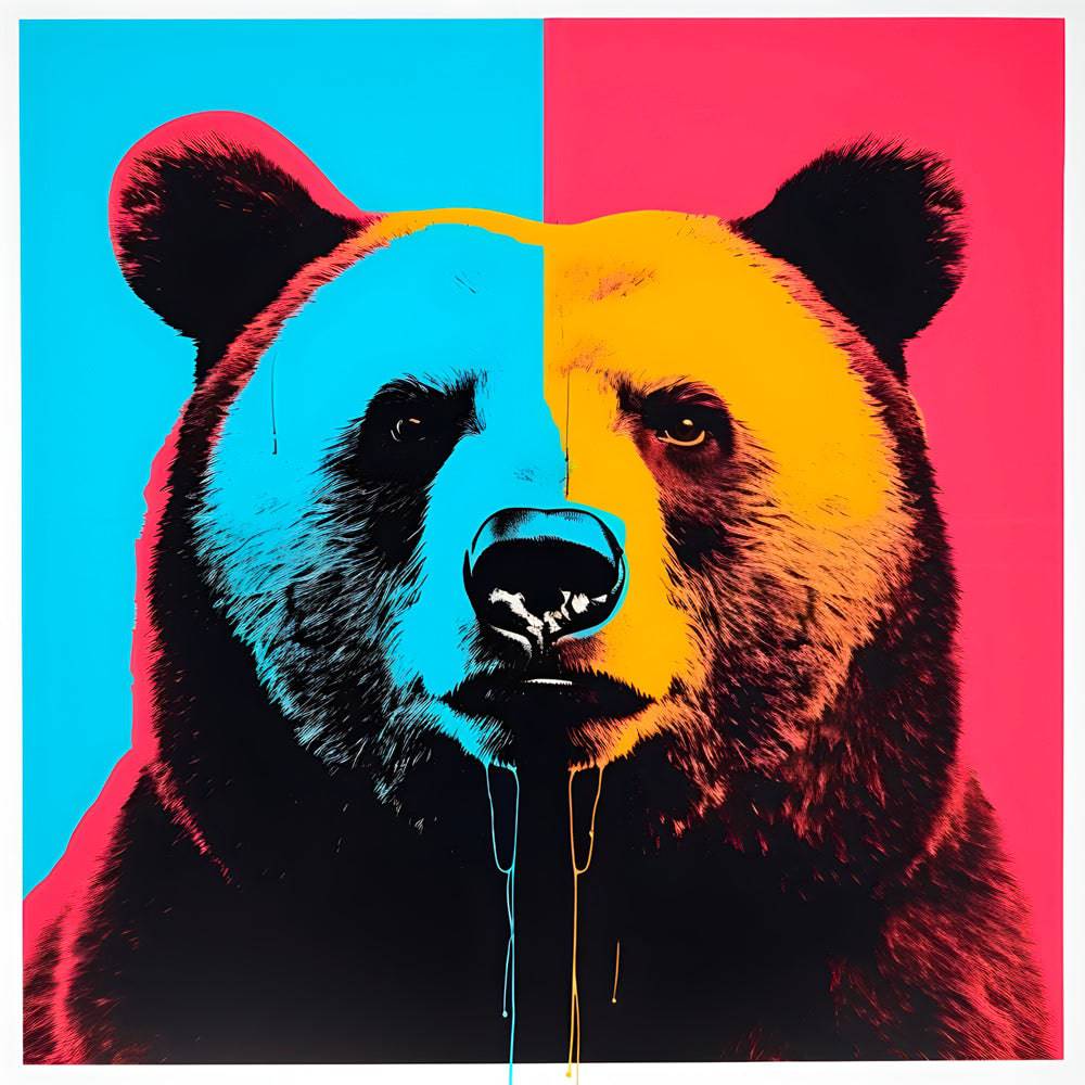 The bear | Tableau Ours Pop Art - Fabulartz.fr 