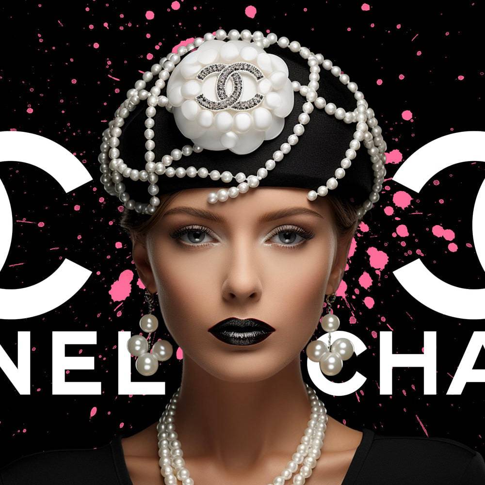 The  Crown of Elegance - Tableau Luxe Chanel - Fabulartz.fr 