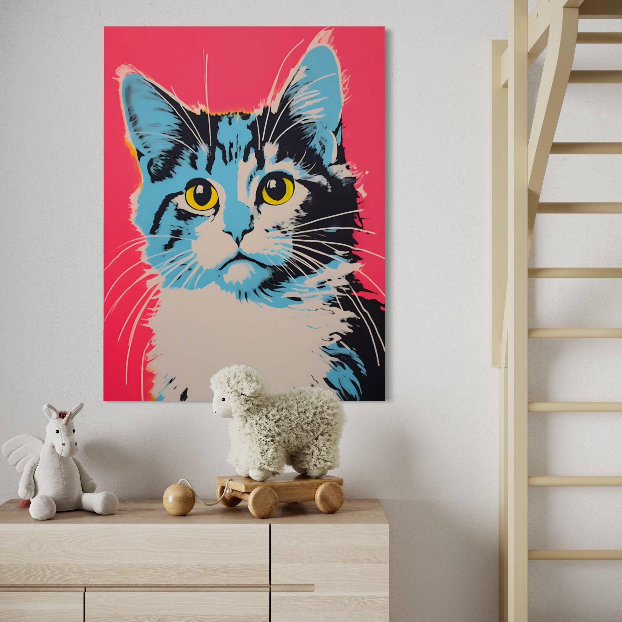 The cute cat | Tableau Chat Pop Art - Fabulartz.fr 
