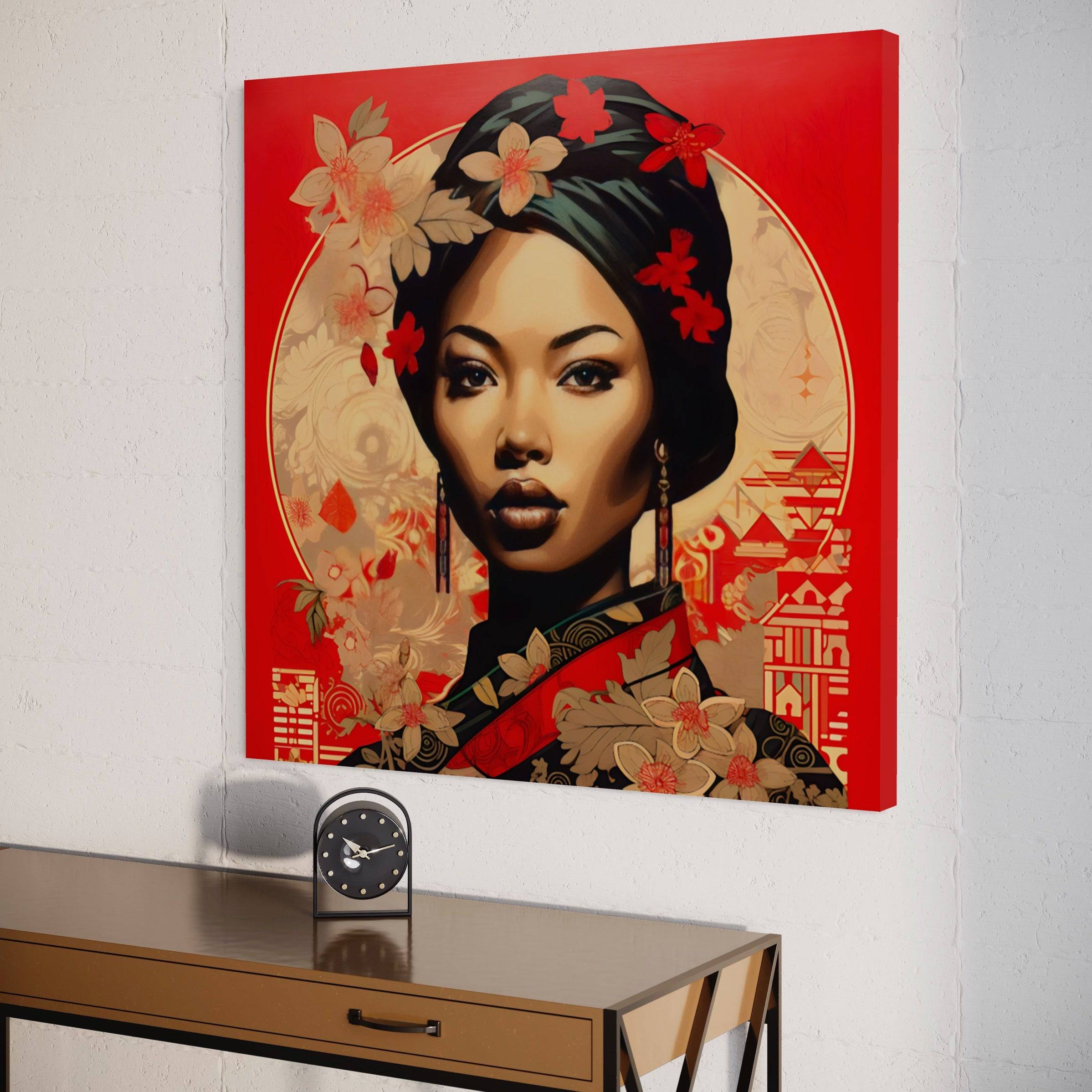 The geisha painting | Tableau Déco Pop Art - Fabulartz.fr