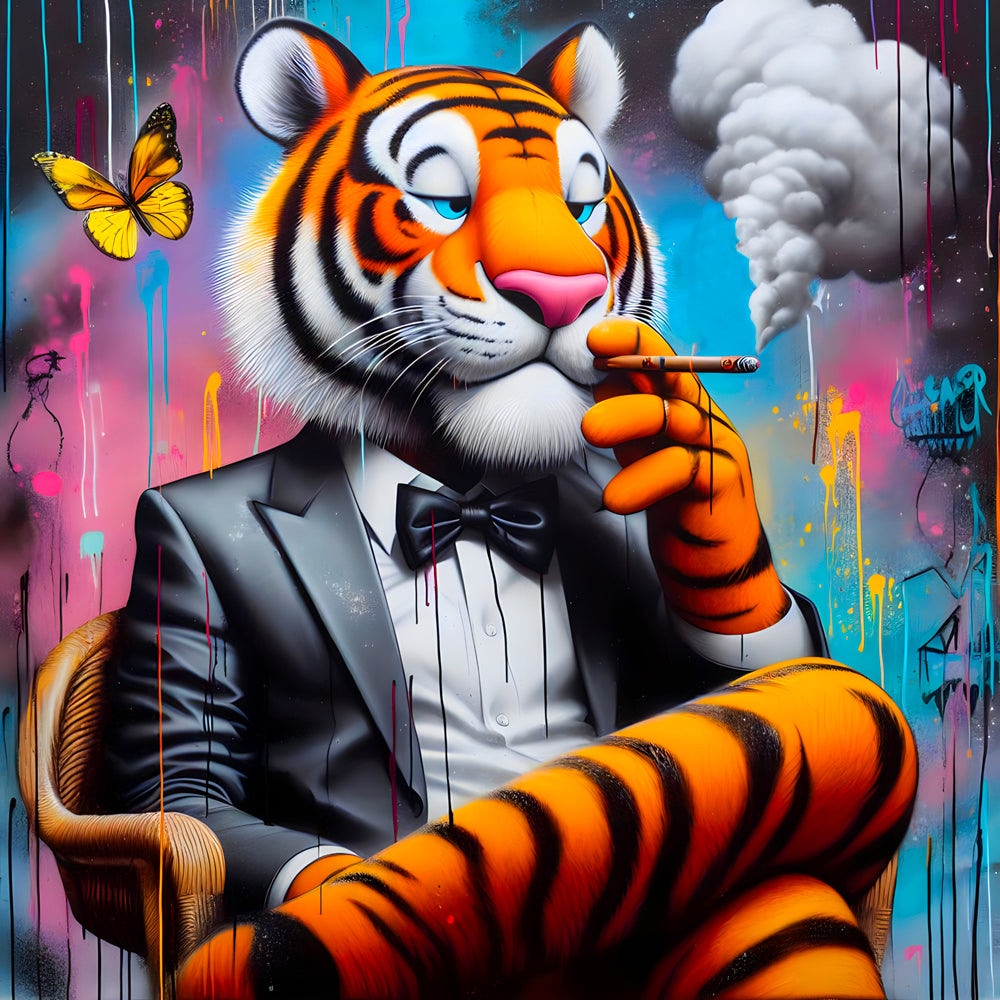 The Lion Zen - Tableau Pop Art - Fabulartz.fr