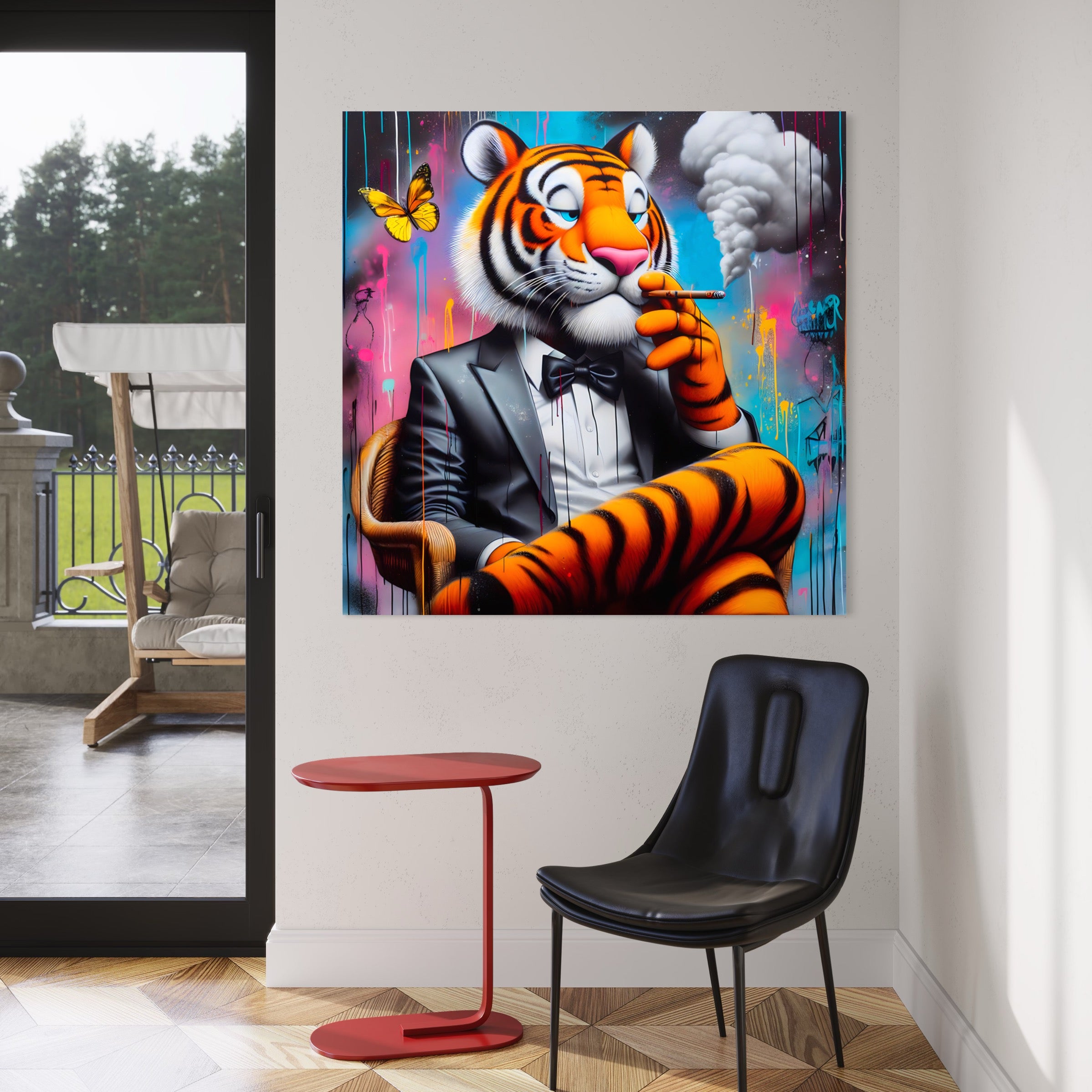 The Lion Zen - Tableau Pop Art - Fabulartz.fr