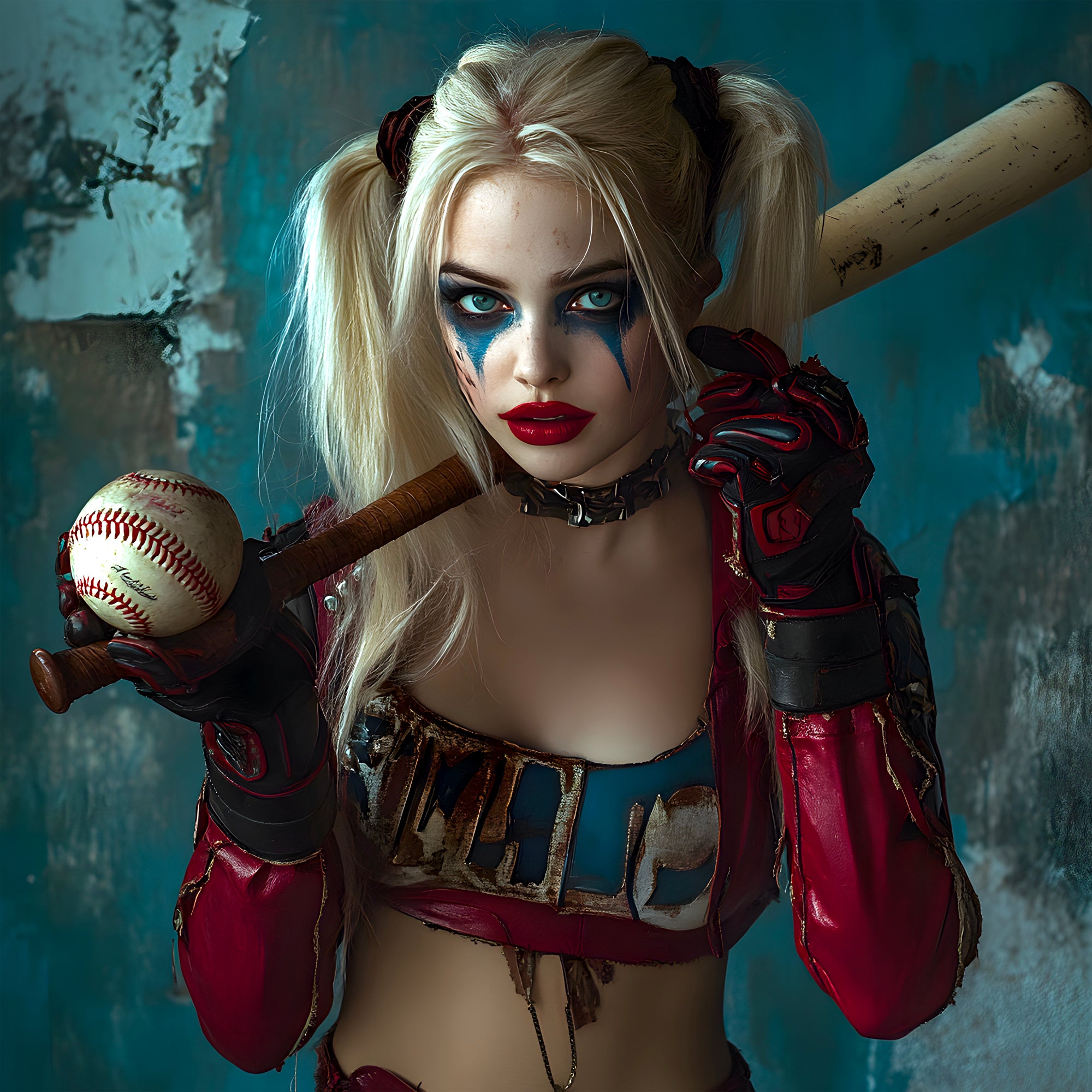 Tableau Harley Quinn Coup de Batte – Déco Murale Moderne - Fabulartz.fr