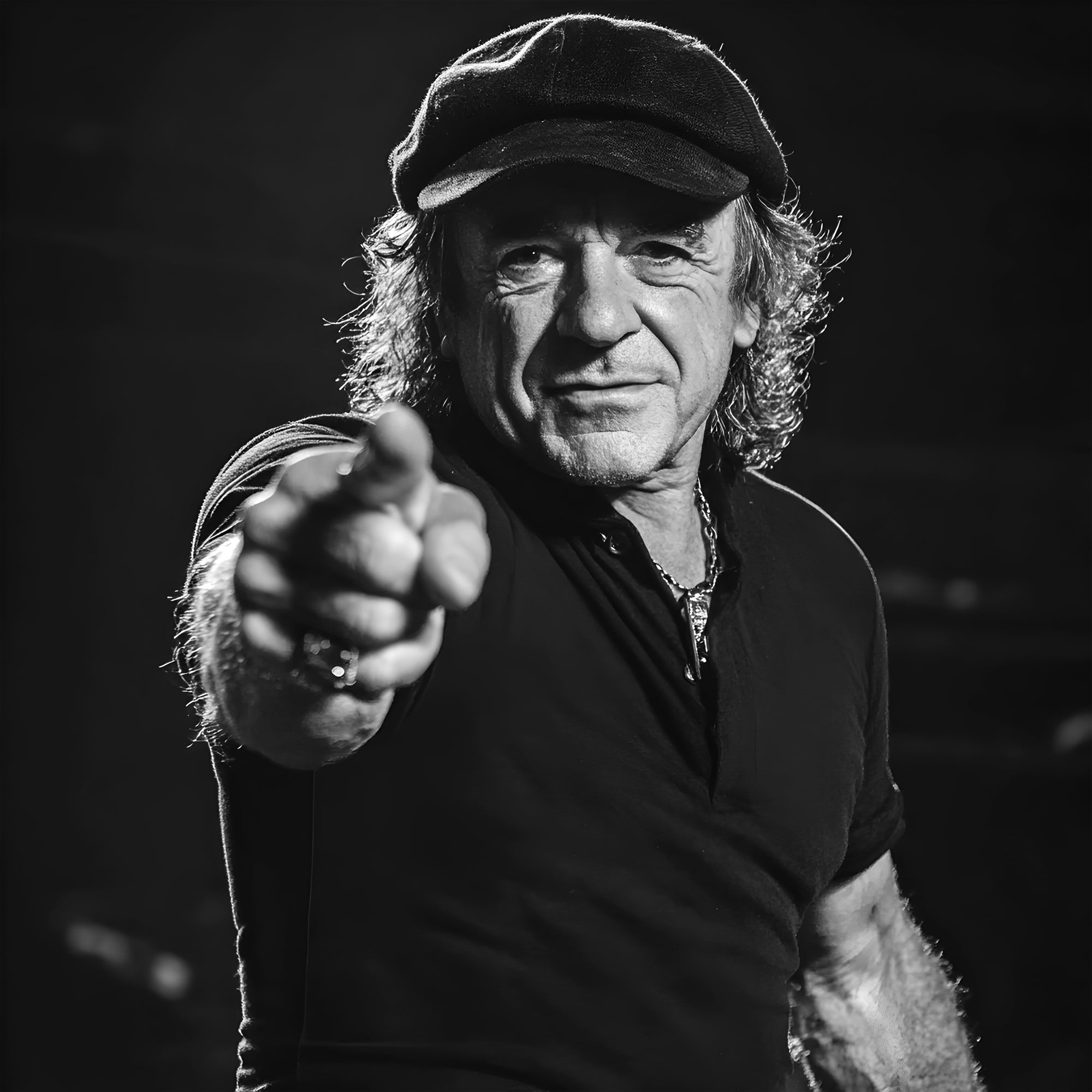 Tableau ACDC Brian Johnson - Décoration Murale Design - Fabulartz.fr