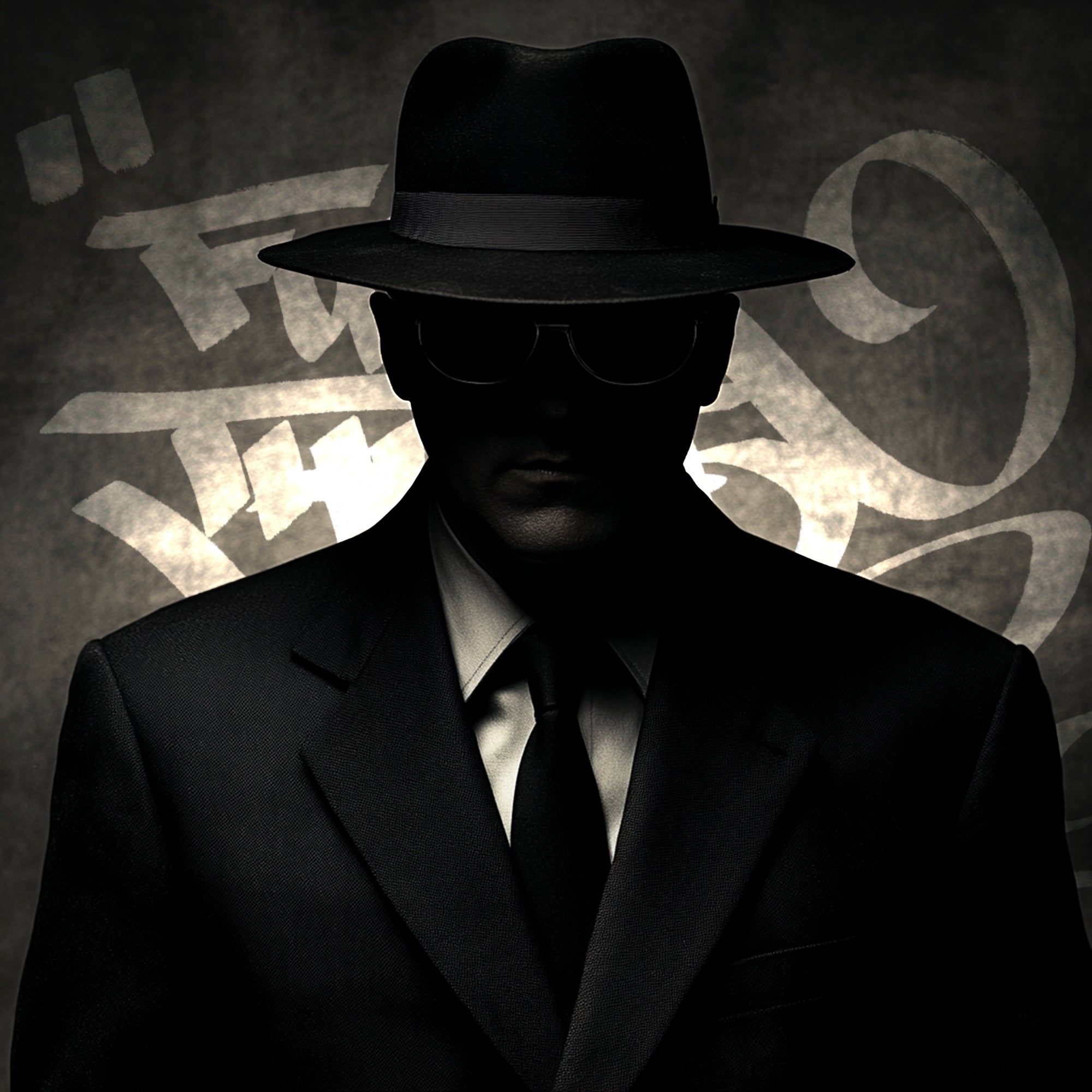 Tableau Mafia - L'Homme de l’Ombre - Décoration Murale - Fabulartz.fr