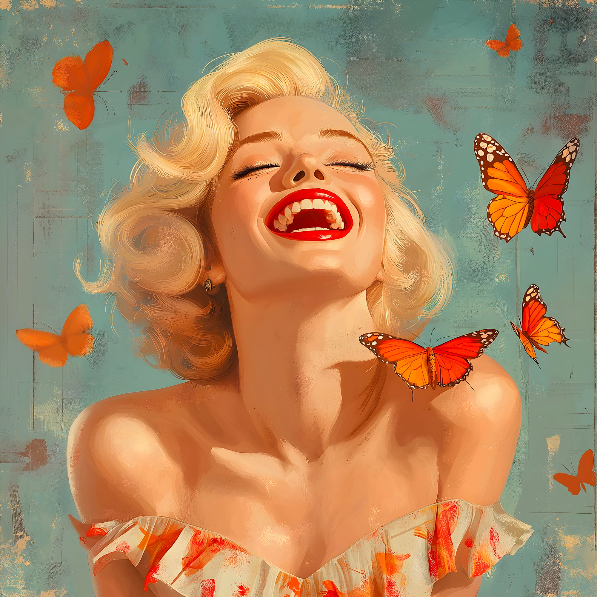 Tableau Marilyn Monroe Butterfly - Décoration Murale Design - Fabulartz.fr