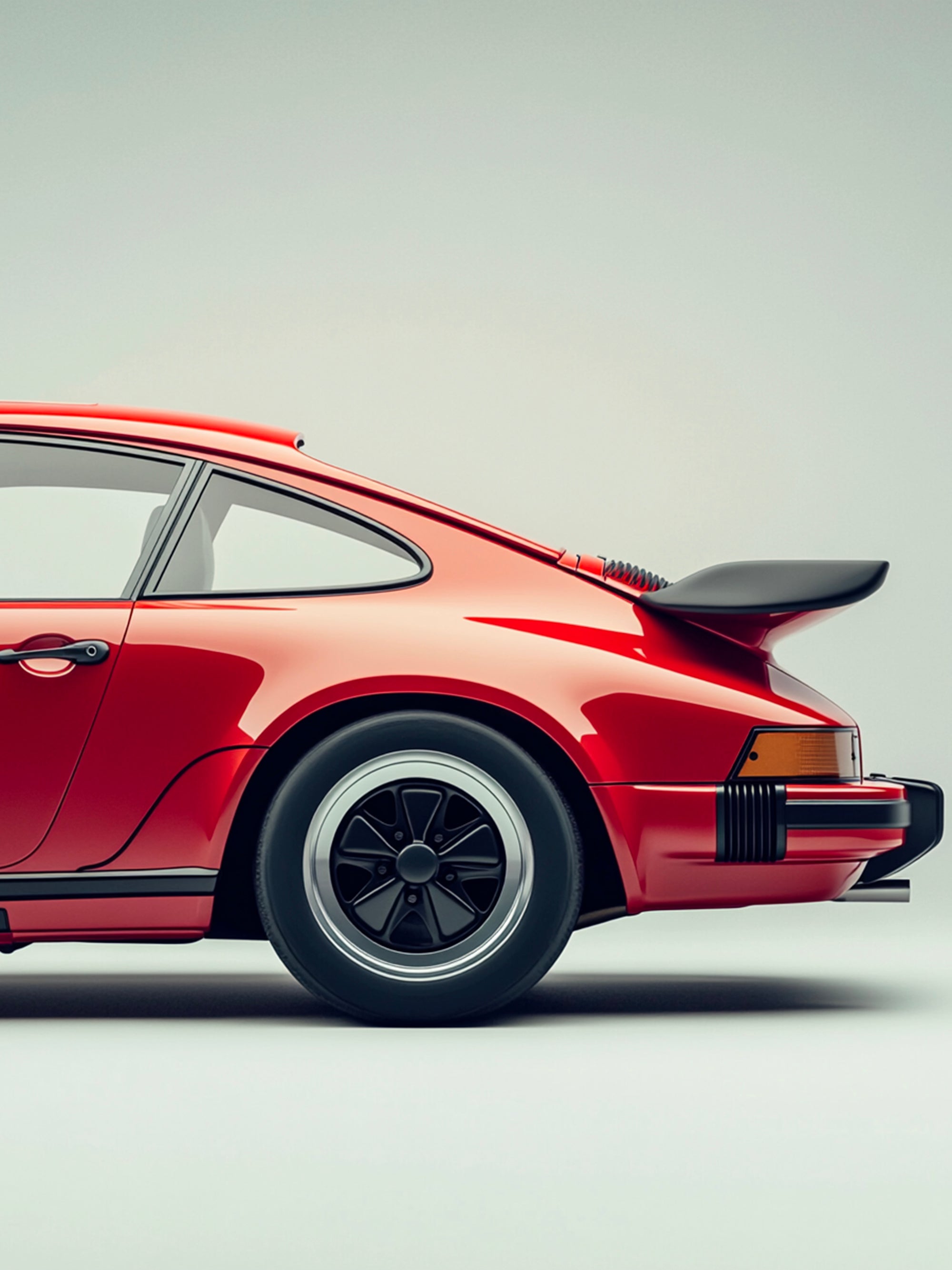 Tableau Porsche Rouge Profil – Décoration Murale Design - Fabulartz.fr