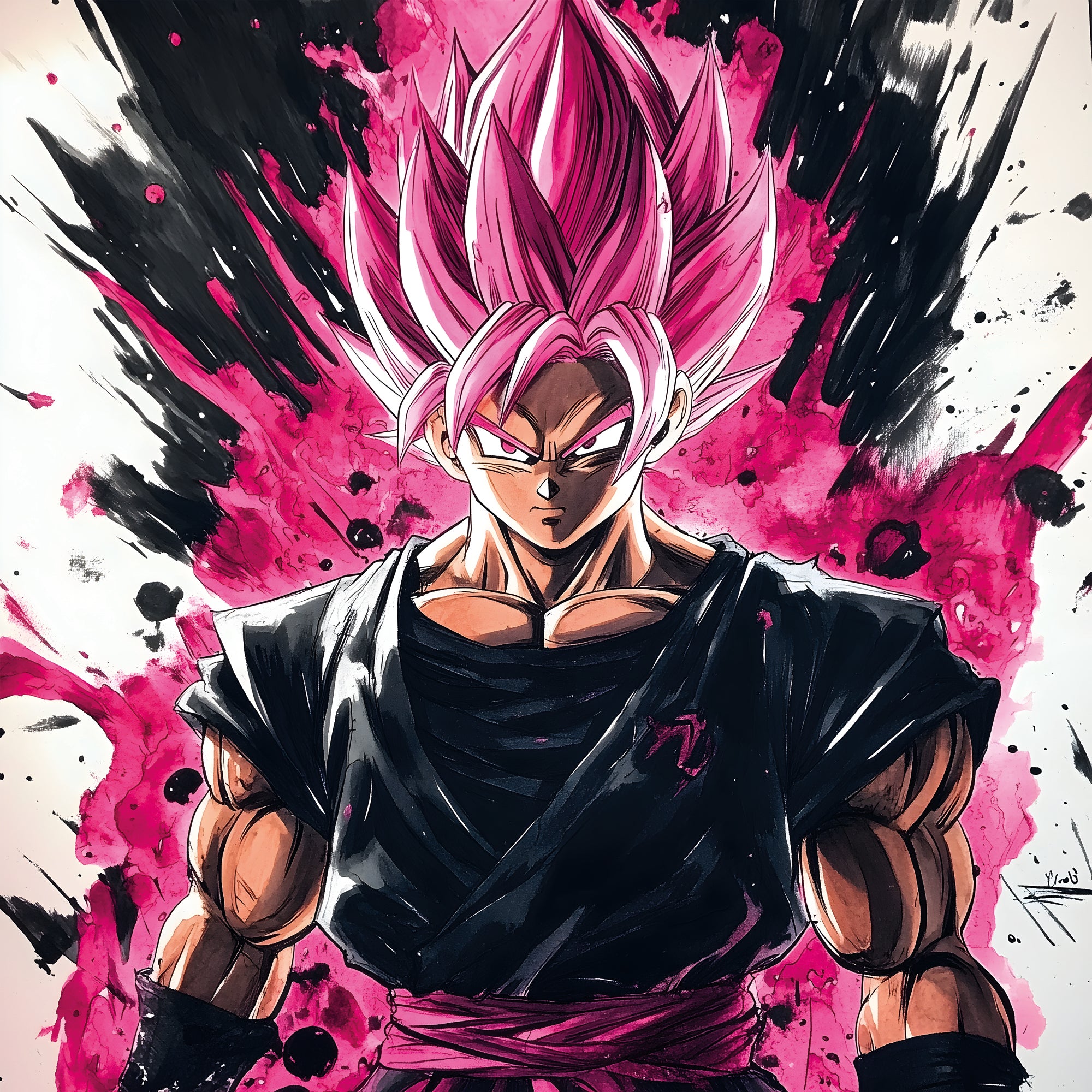 Tableau Dragon Ball Z Goku Black Rose - Déco Murale - Fabulartz.fr