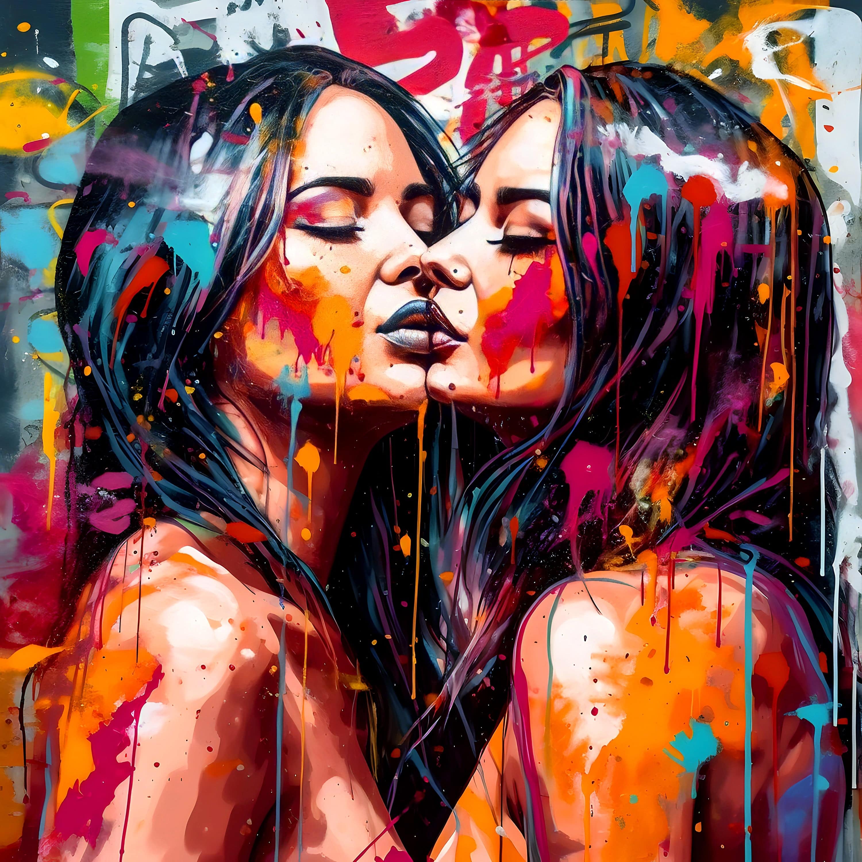 Unconditional Love | Tableau pop art - Fabulartz.fr