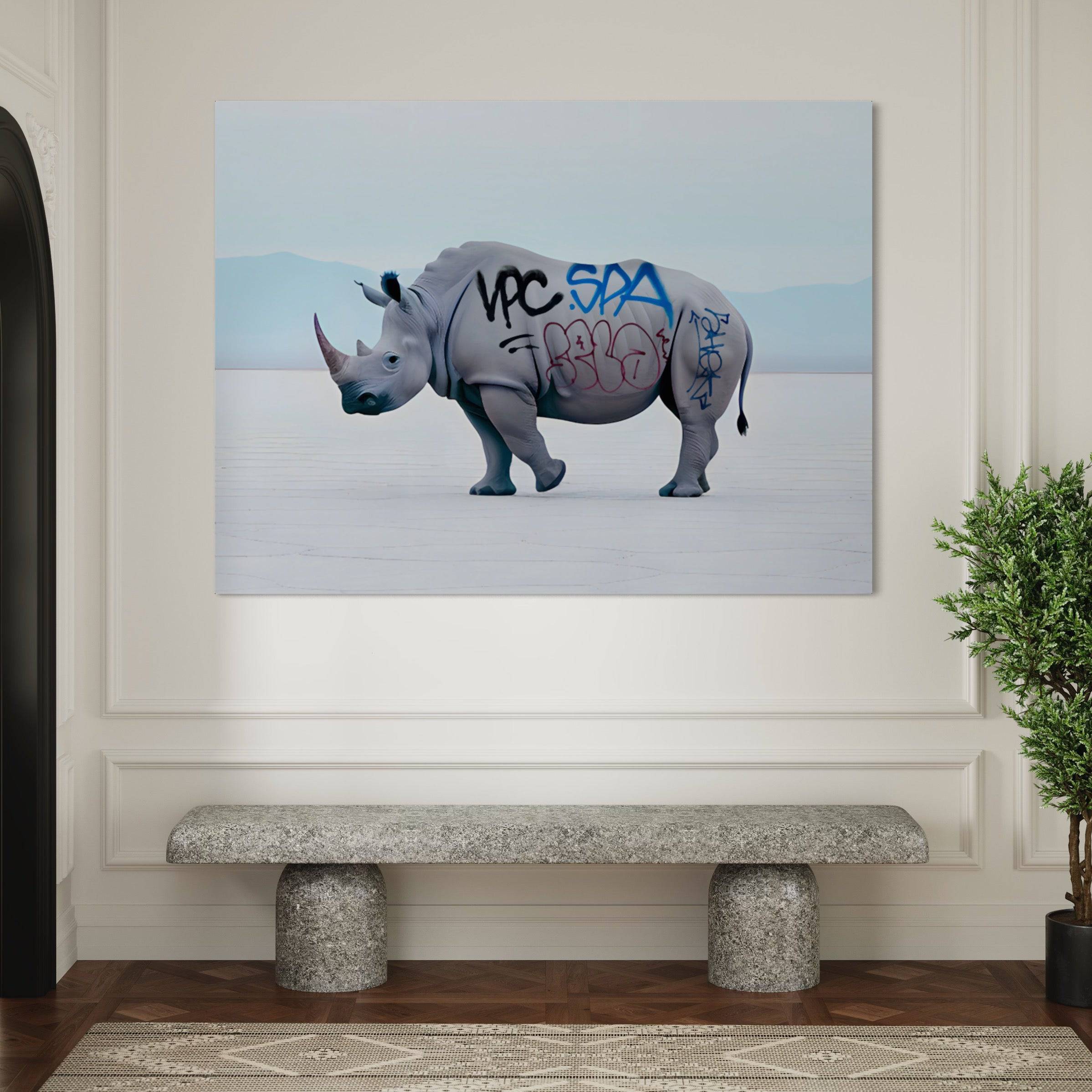 Urban Rhino - Tableau Rhinoceros - Fabulartz.fr