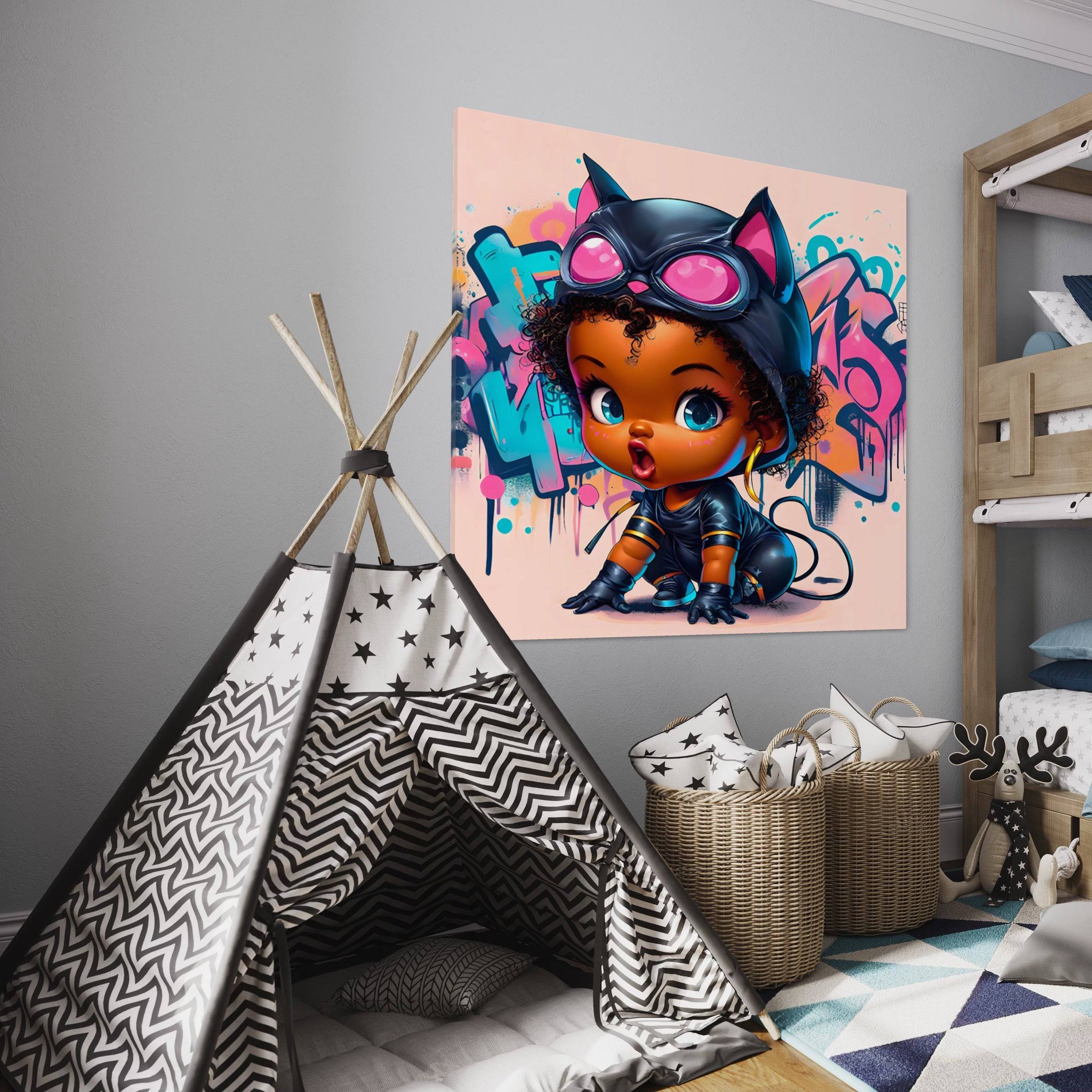 Vigie à la Capuche - Tableau Enfant - Fabulartz.fr