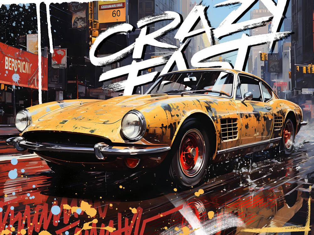 Vintage Charm - Tableau Pop Art Voiture - Fabulartz.fr