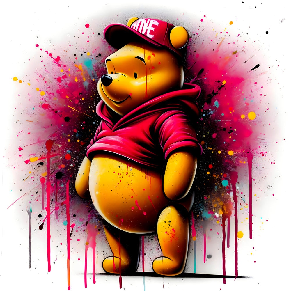 Winni l'Ourson - Tableau Pop Art - Fabulartz.fr