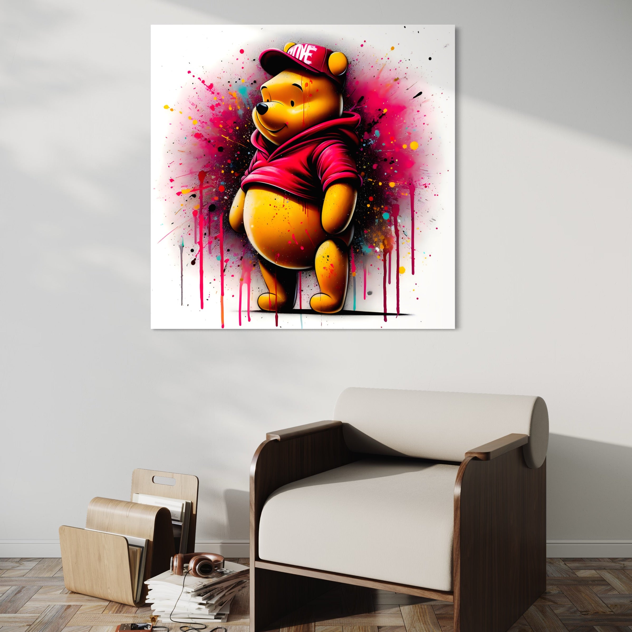 Winni l'Ourson - Tableau Pop Art - Fabulartz.fr
