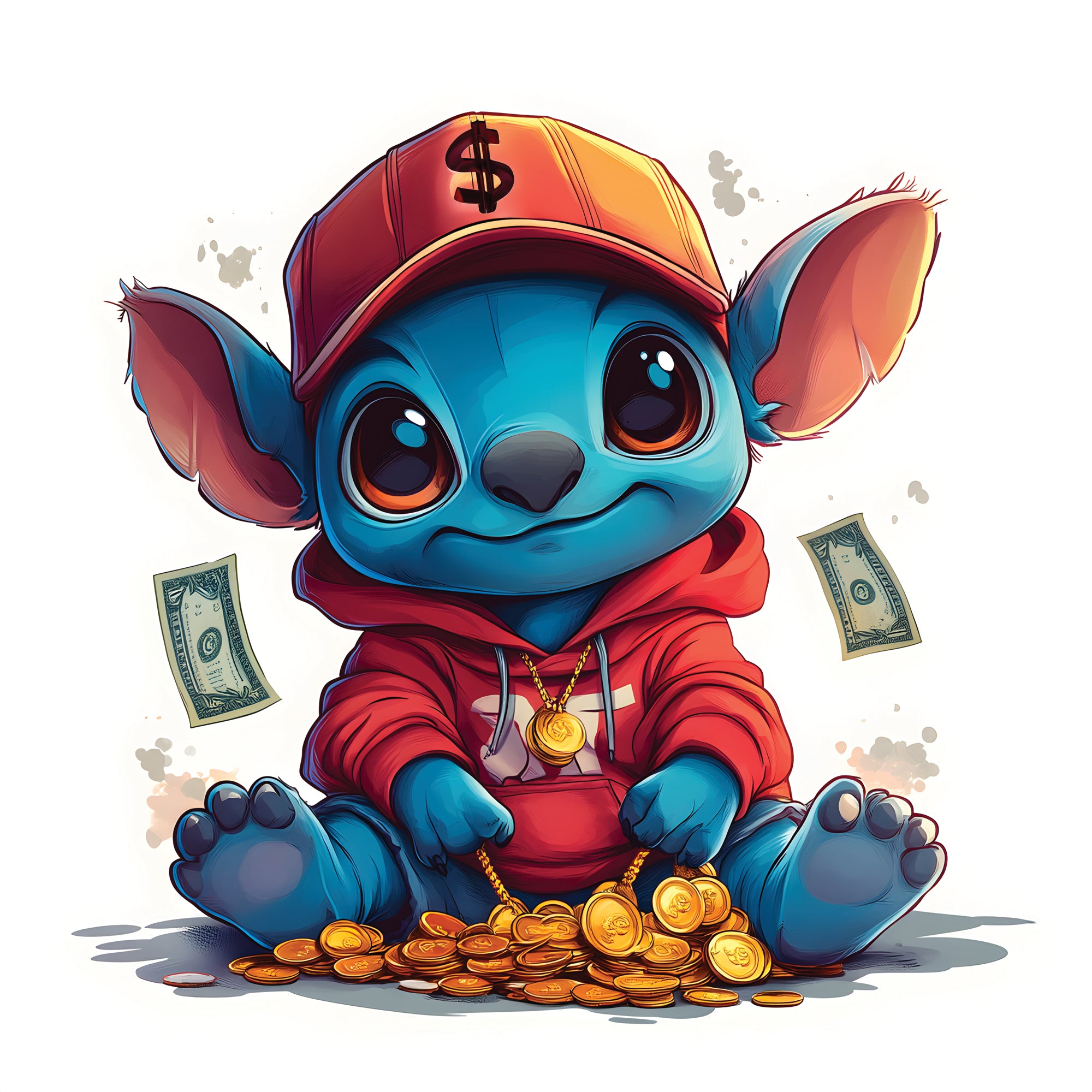 Tableau Stitch Urban Style - Décoration Murale Moderne - Fabulartz.fr