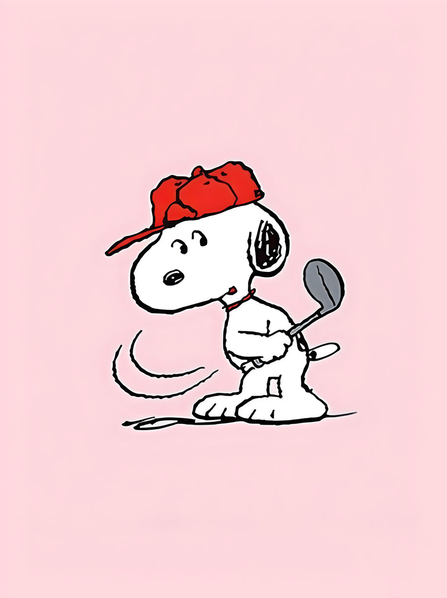 Painting Snoopy Tennis - Cadre Déco Fun