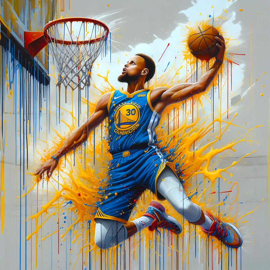Tableau NBA Curry Golden State – Décoration Murale Design