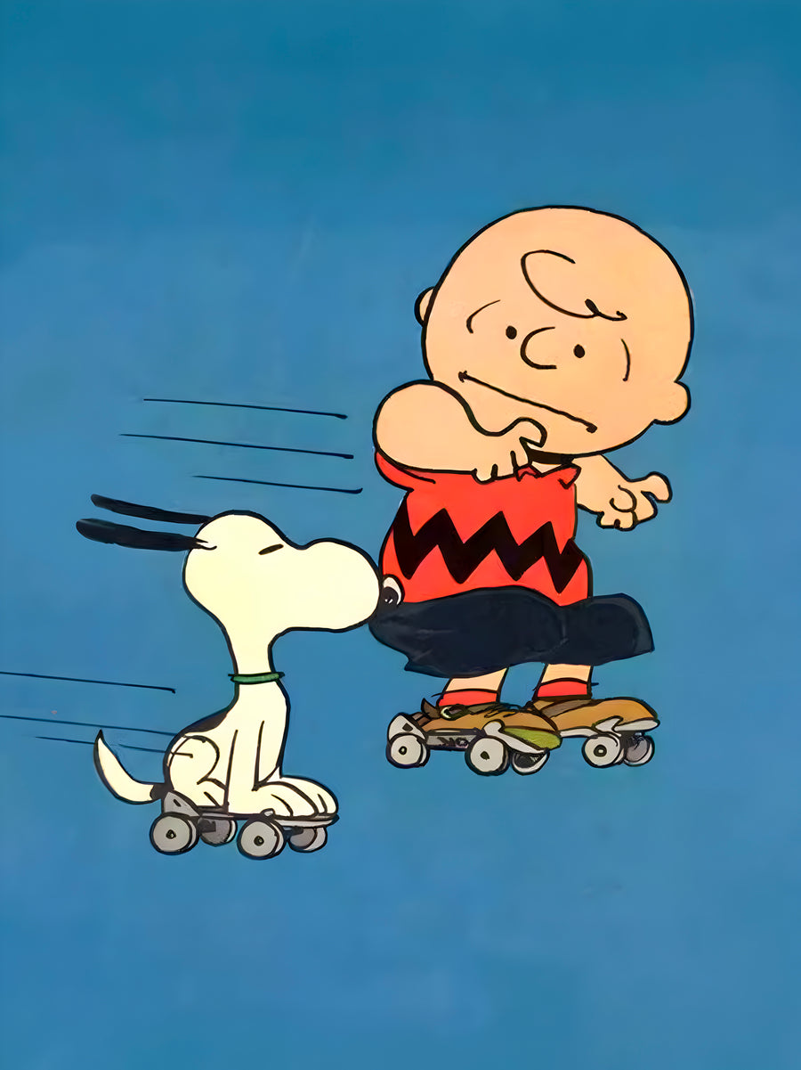 Snoopy Skating - Fun wall decor