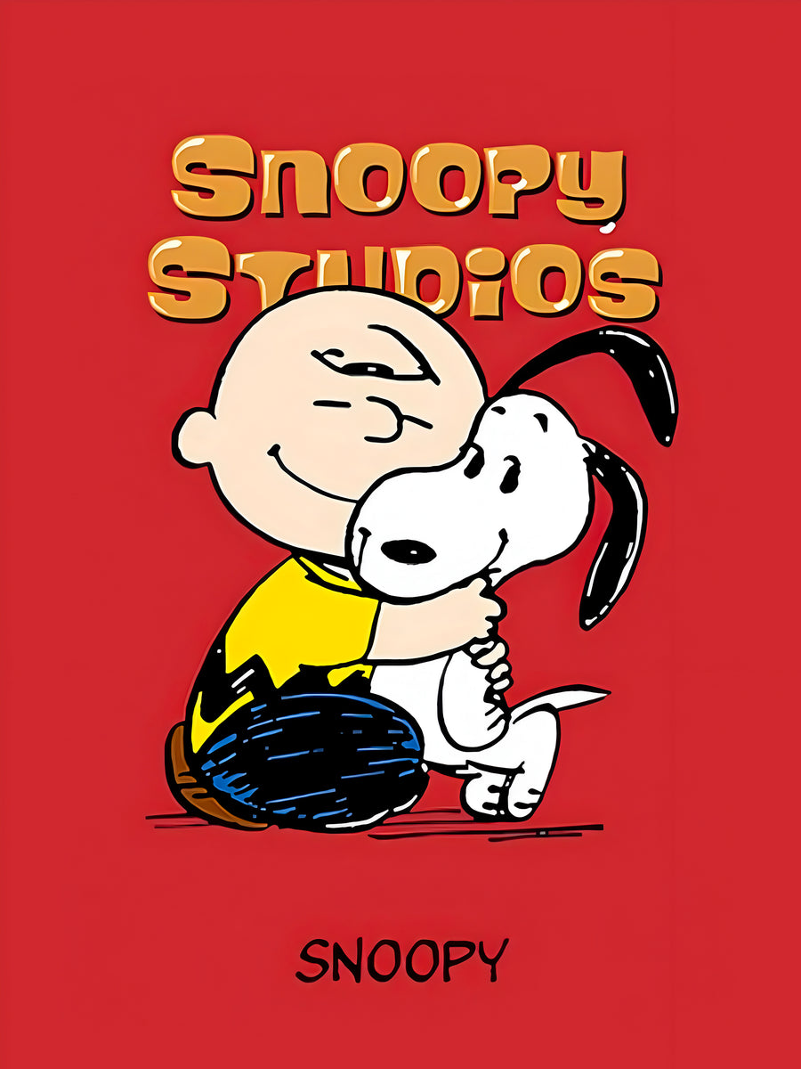 Pittura Snoopy Studios Abbraccio - Cadre Déco Amour