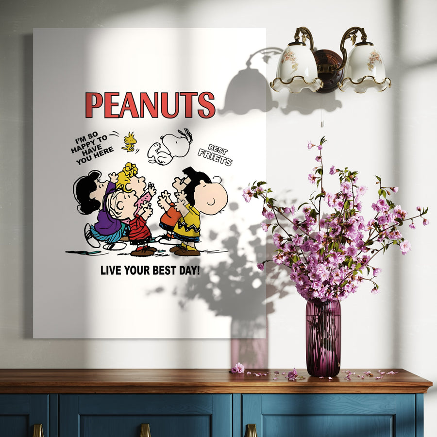 Snoopy Vivi il tuo giorno migliore - Decorazione murale gioiosa
