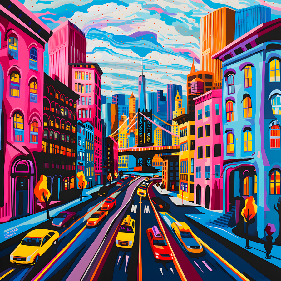 Pop Art Trafic Urbain - Cornice da parete di design