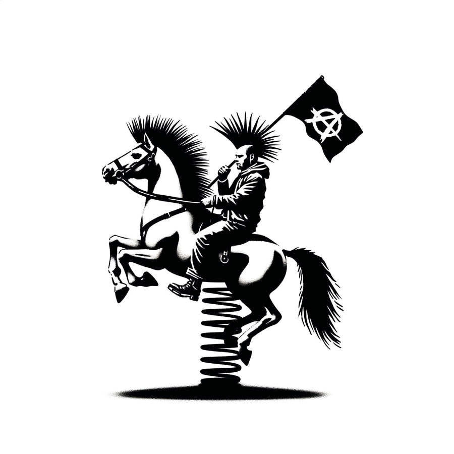 Street Art Punk Knight - Arte murale design e deco