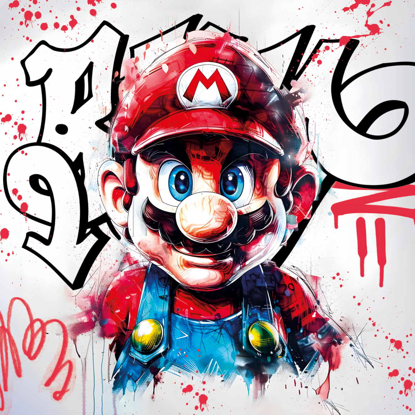 Tableau Mario Vibrant - Cadre Déco pour une Décoration Murale Moderne - Fabulartz.fr 